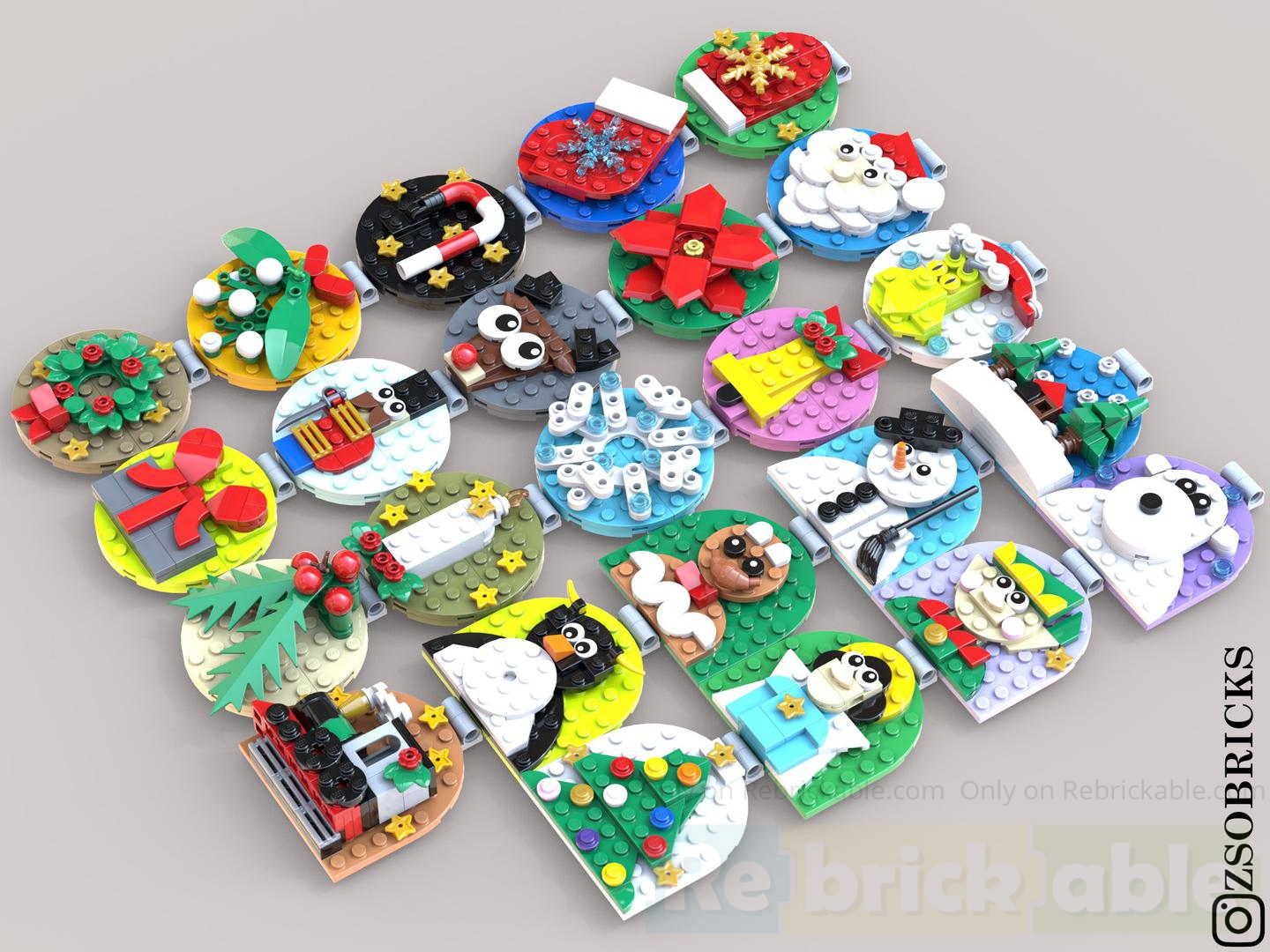 Advent Calendar of Christmas Ornaments