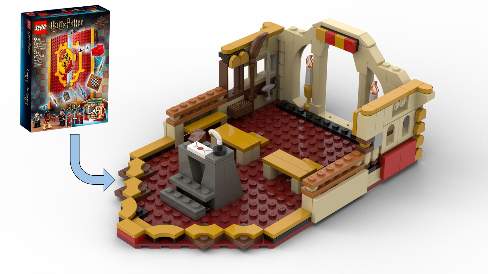 Lego 76409 Alternative "Transfiguration lesson" alternate build