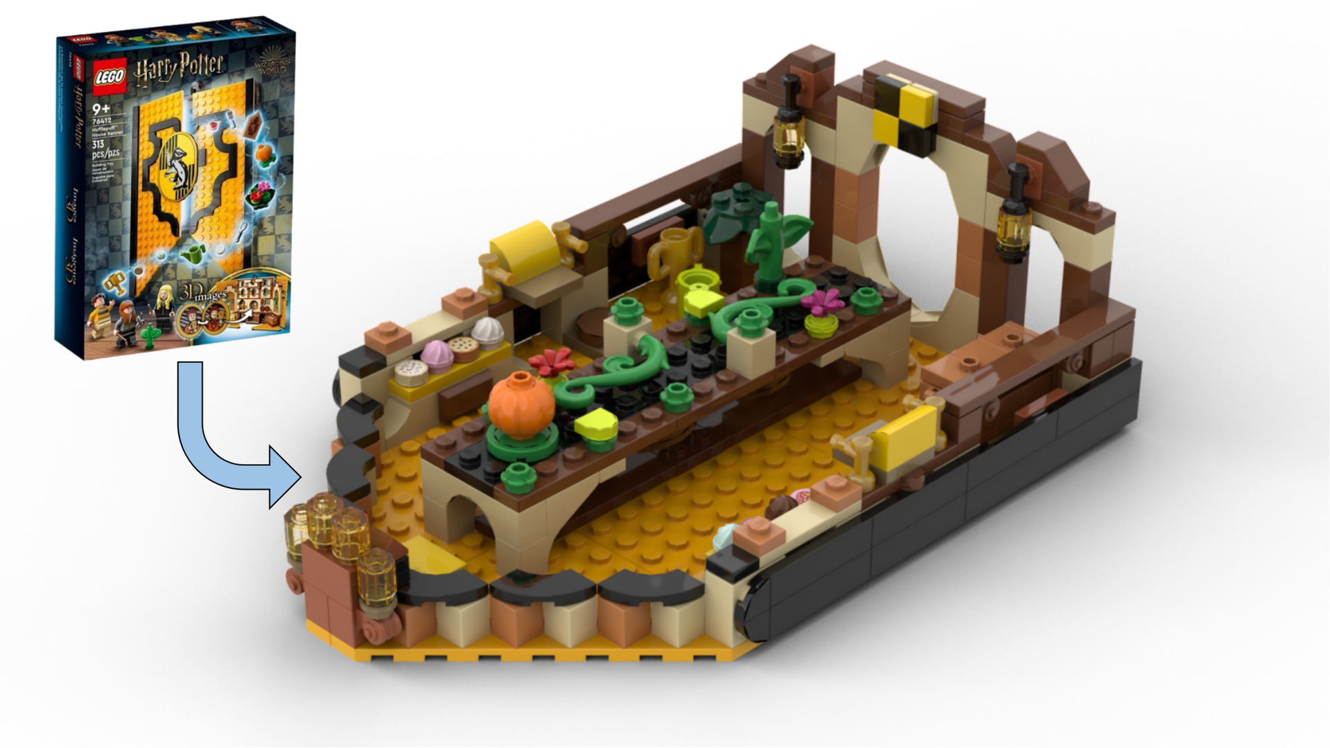 Lego 76412 Alternative "Herbology lesson" alternate build