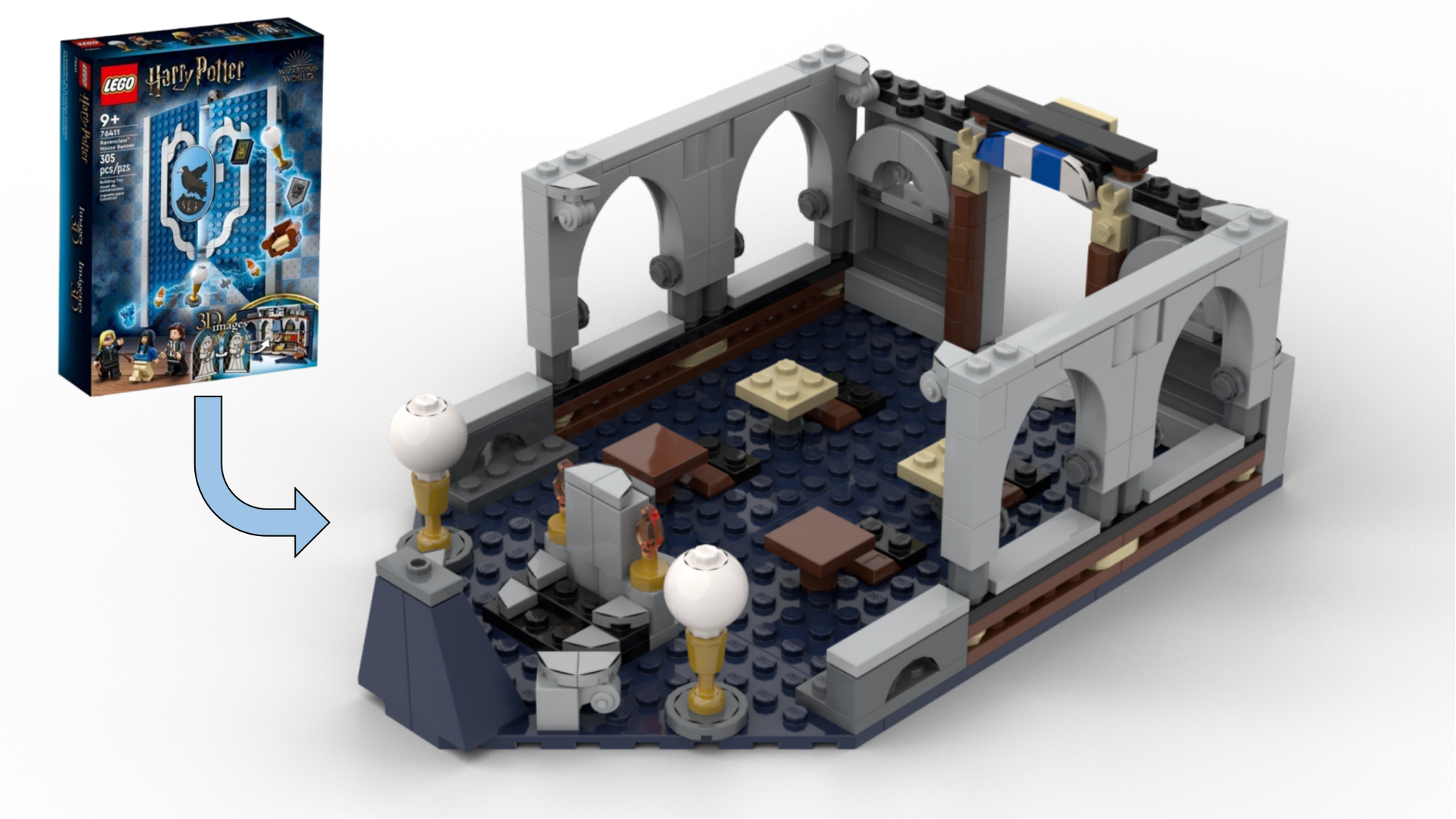 Lego 76411 Alternative "Spell lesson" alternate build