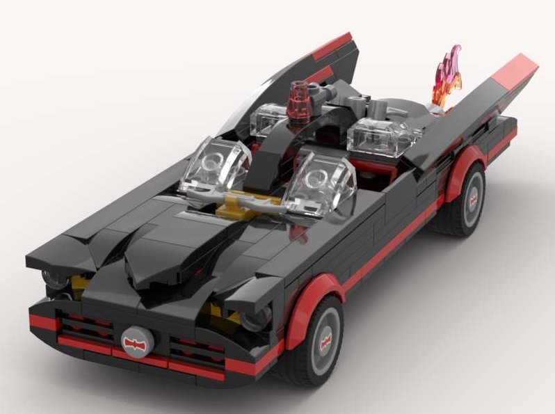 Modified Bat-mobile set #76188 – customized