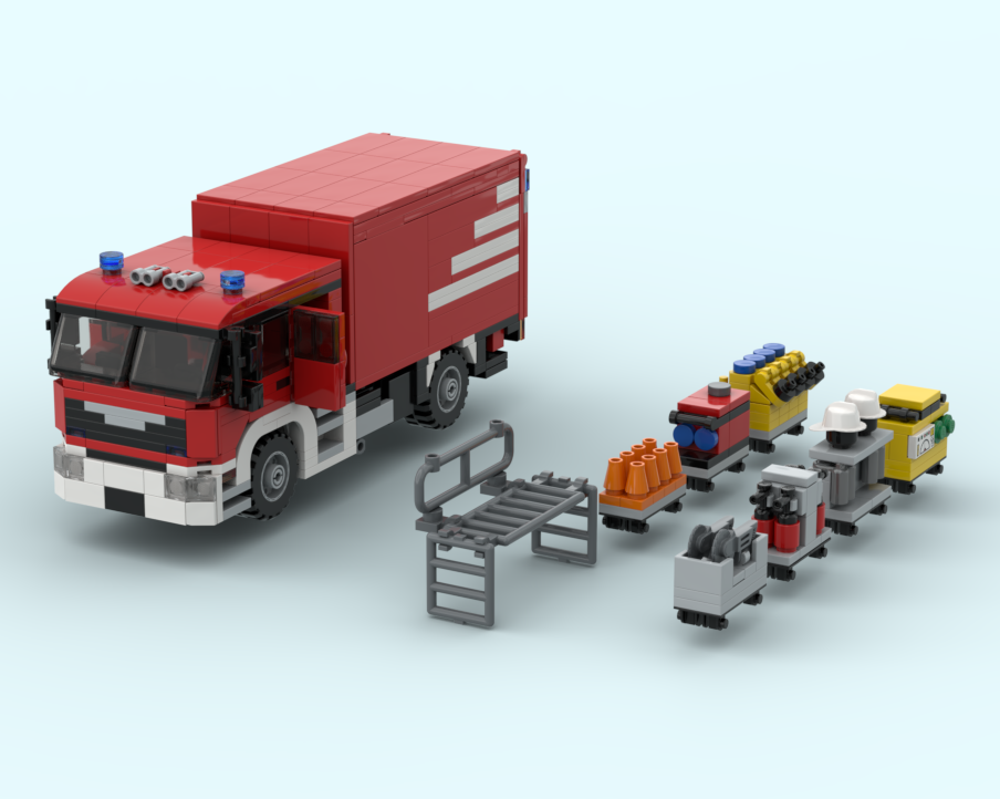 Feuerwehr MAN Fire Truck MZF 2 Mehrzweckfahrzeug 2 8W