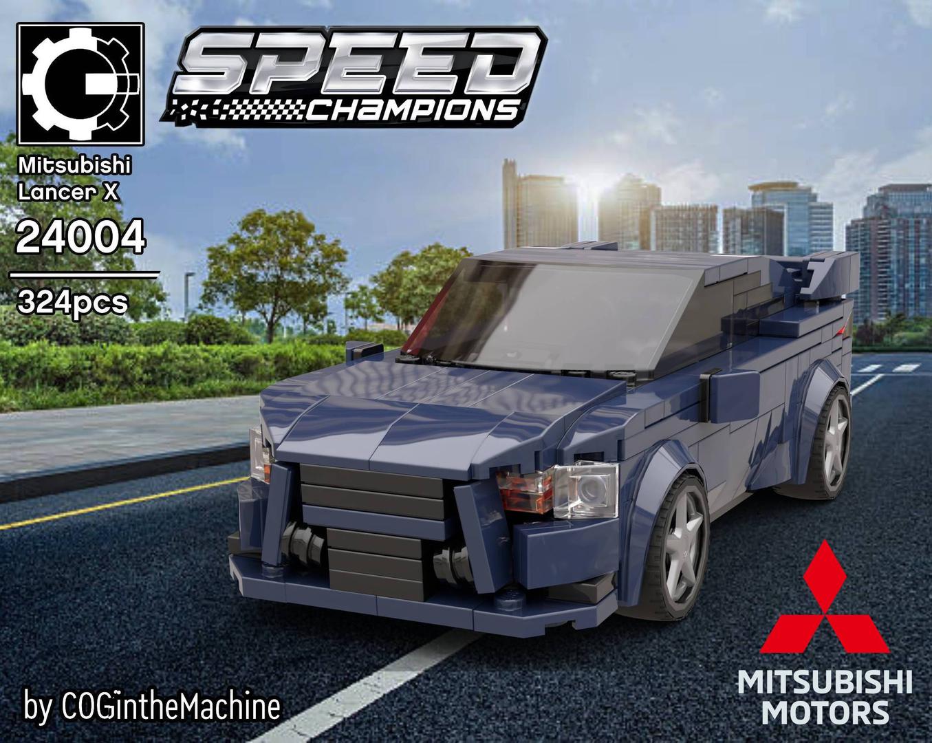Mitsubishi Lancer X - 8 stud wide
