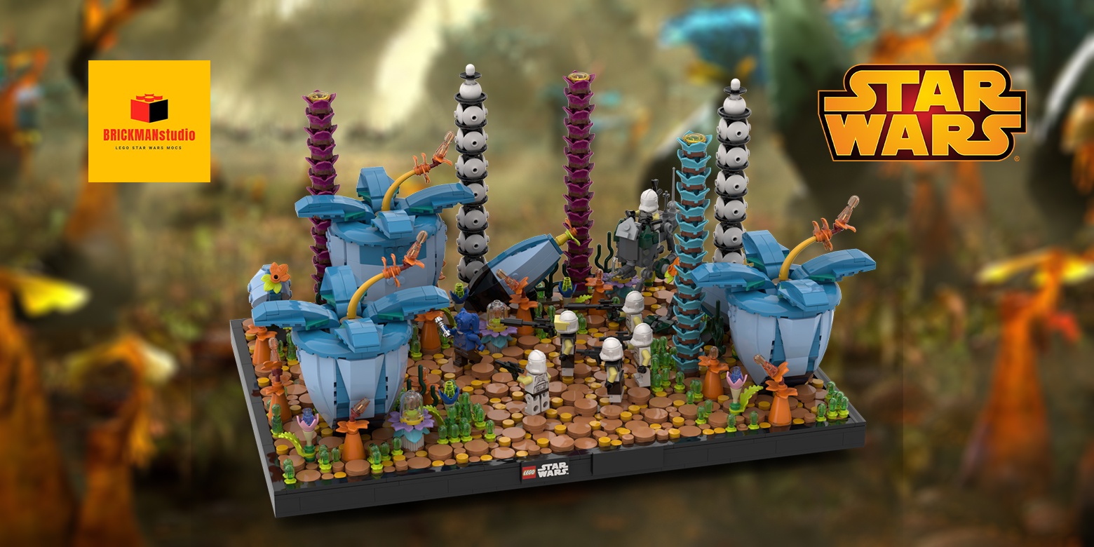 SW Episode 3 Battle on Felucia Order 66 Clone wars MOC (AT RT included)