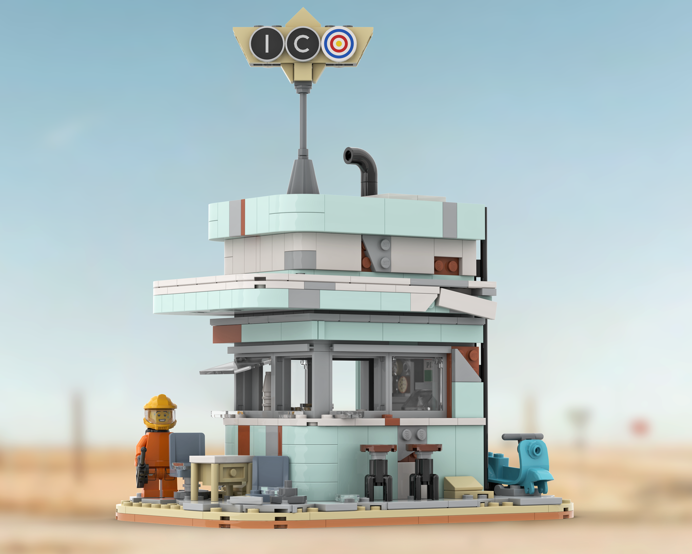A derelict snack bar.io