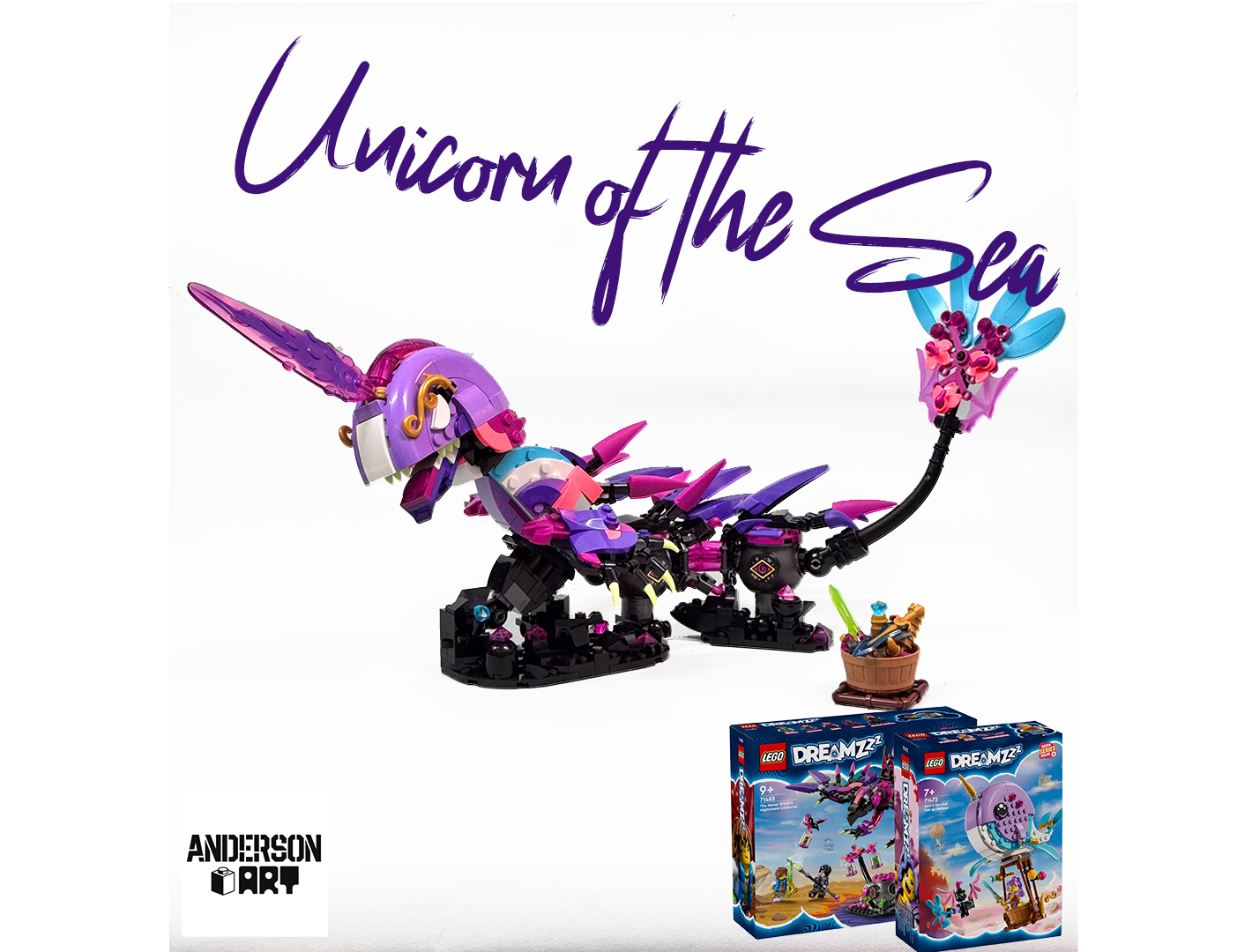Unicorn of the Sea / Narwhal (Dreamzzz 71483 + 71472)