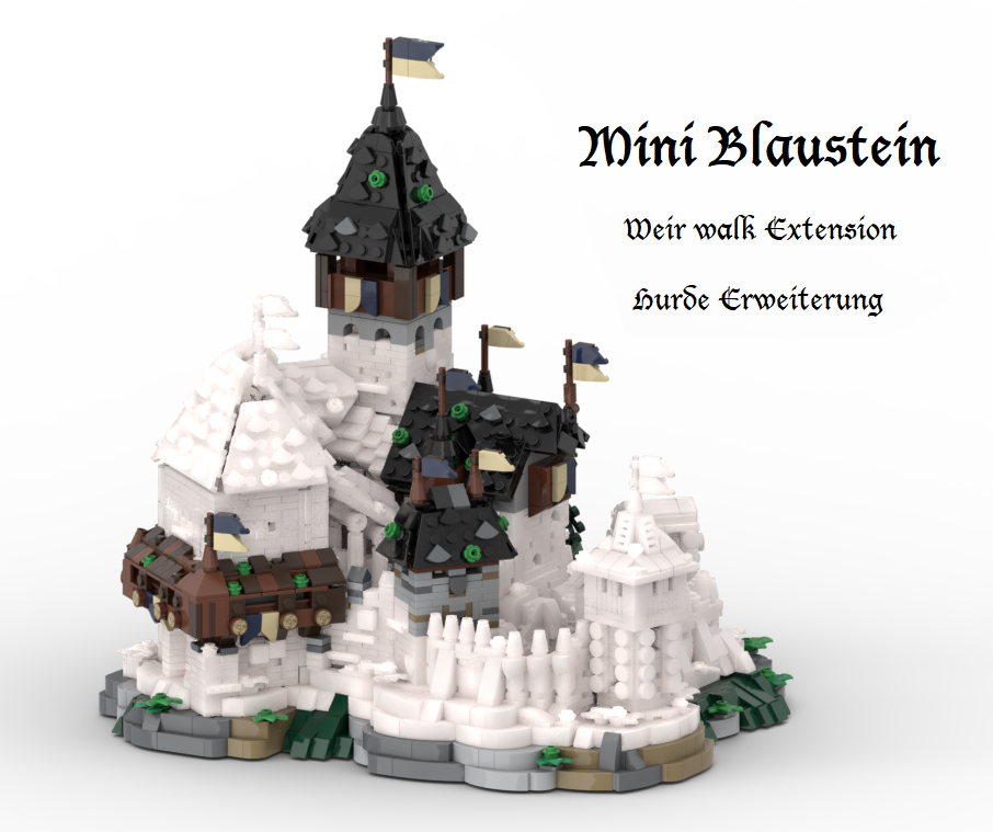Mini Blaustein Castle - Weir walk Extension / Hurde Erweiterung (Version 5.2)