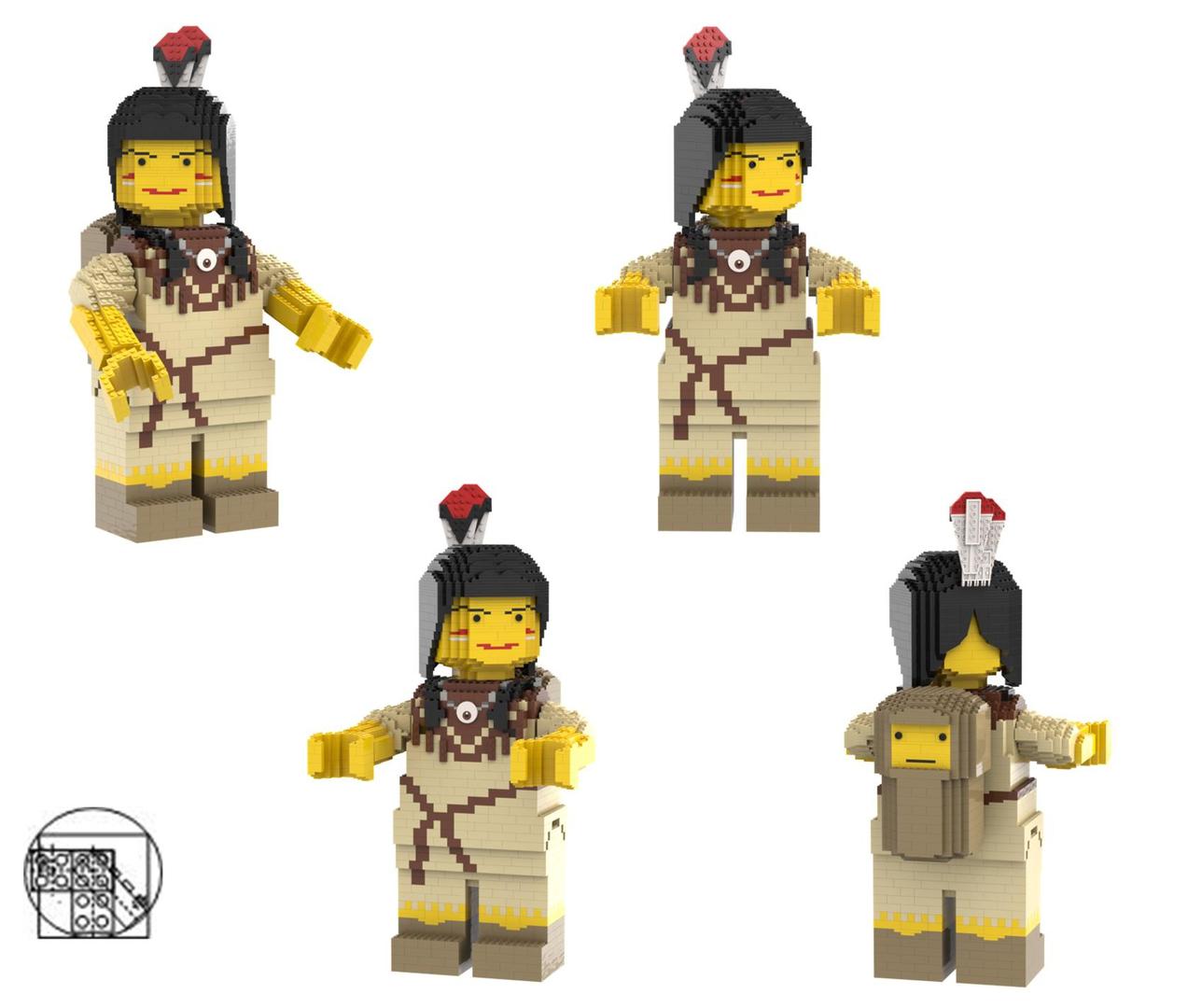 Maxifigure Tribal Woman with baby