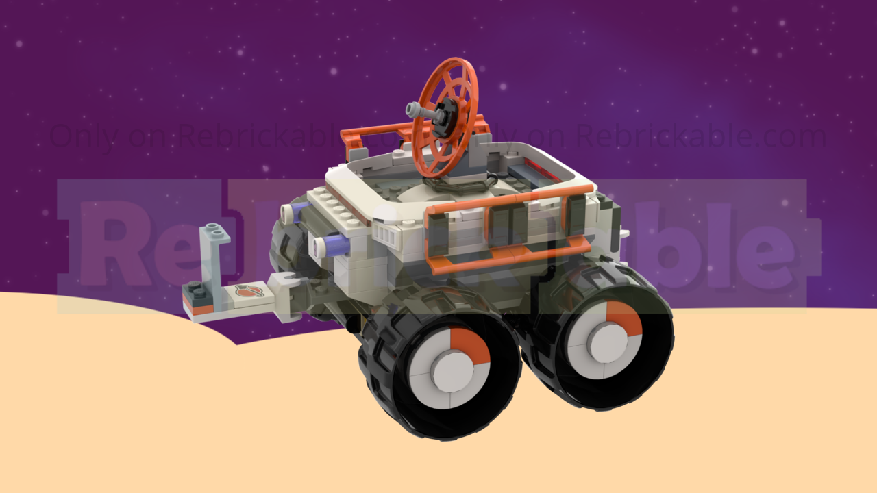 City Space: Command Rover (60434) ADDITIONAL Trailer and Moon Buggy