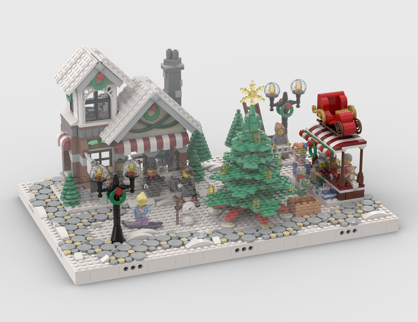Winter Village - Display for set 10249 - Winter Toy Shop