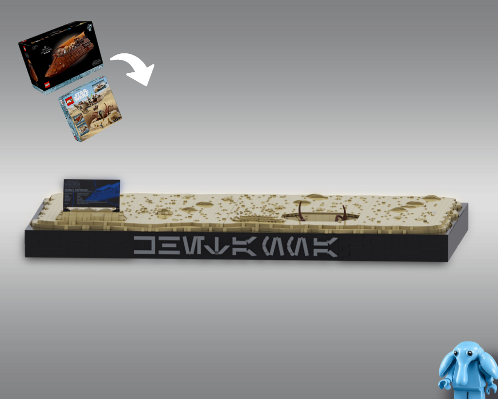 Battle of the Great Pit of Carkoon (Sarlacc Pit) - UCS Jabba's Sail Barge Display