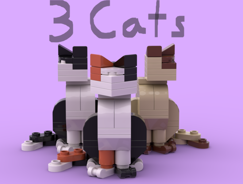 Mille, Domino, and Willow, The 3 Cats