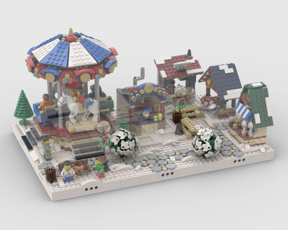 Winter Village - Display for set 10235 - Winter Village Market