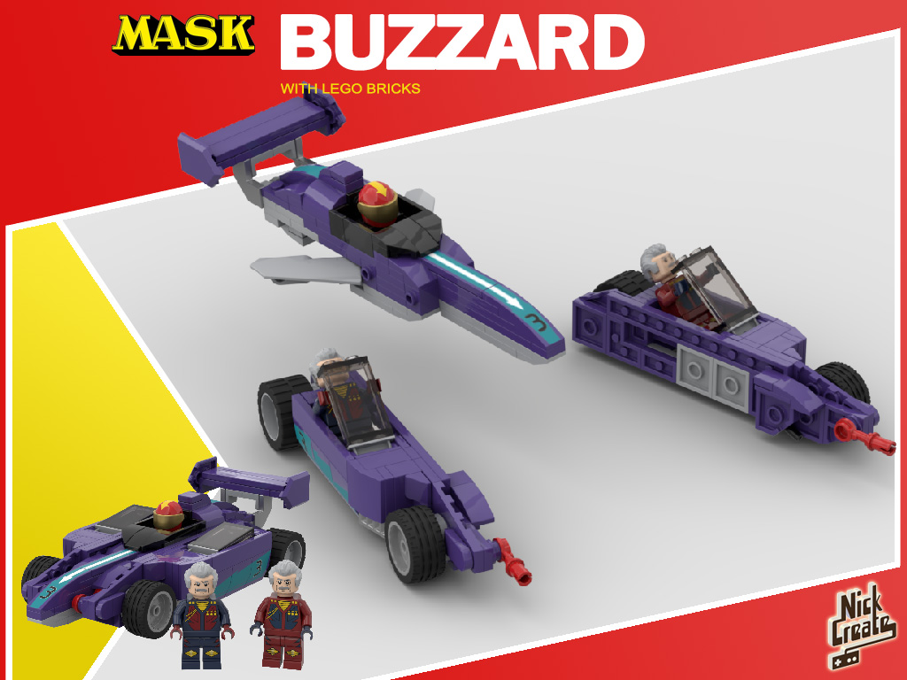 M.A.S.K. - V.E.N.O.M's Buzzard Formula Race Car