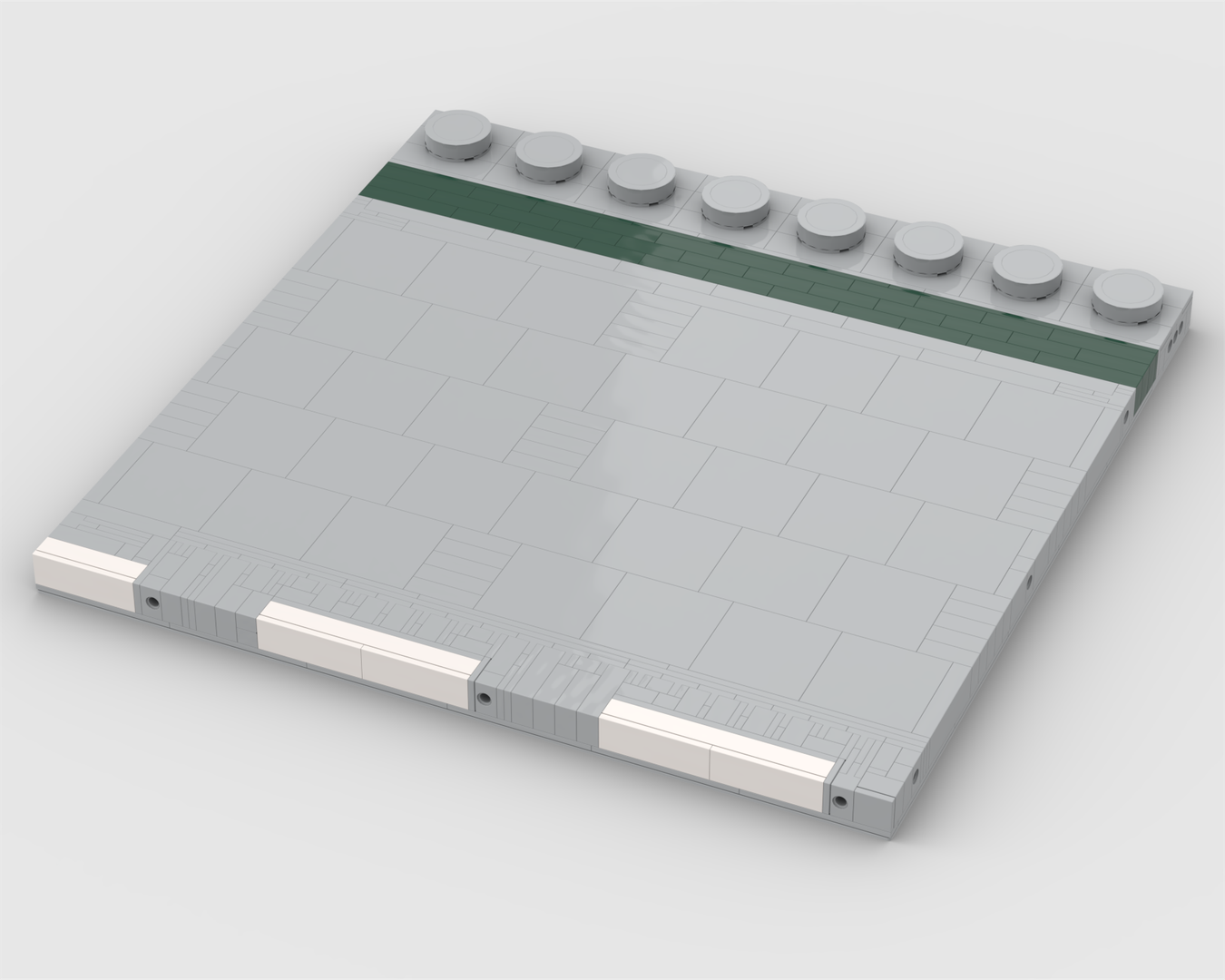 Upscaled roadplate straight (MOC-204994) - LEGO MOC | MOC Tracker