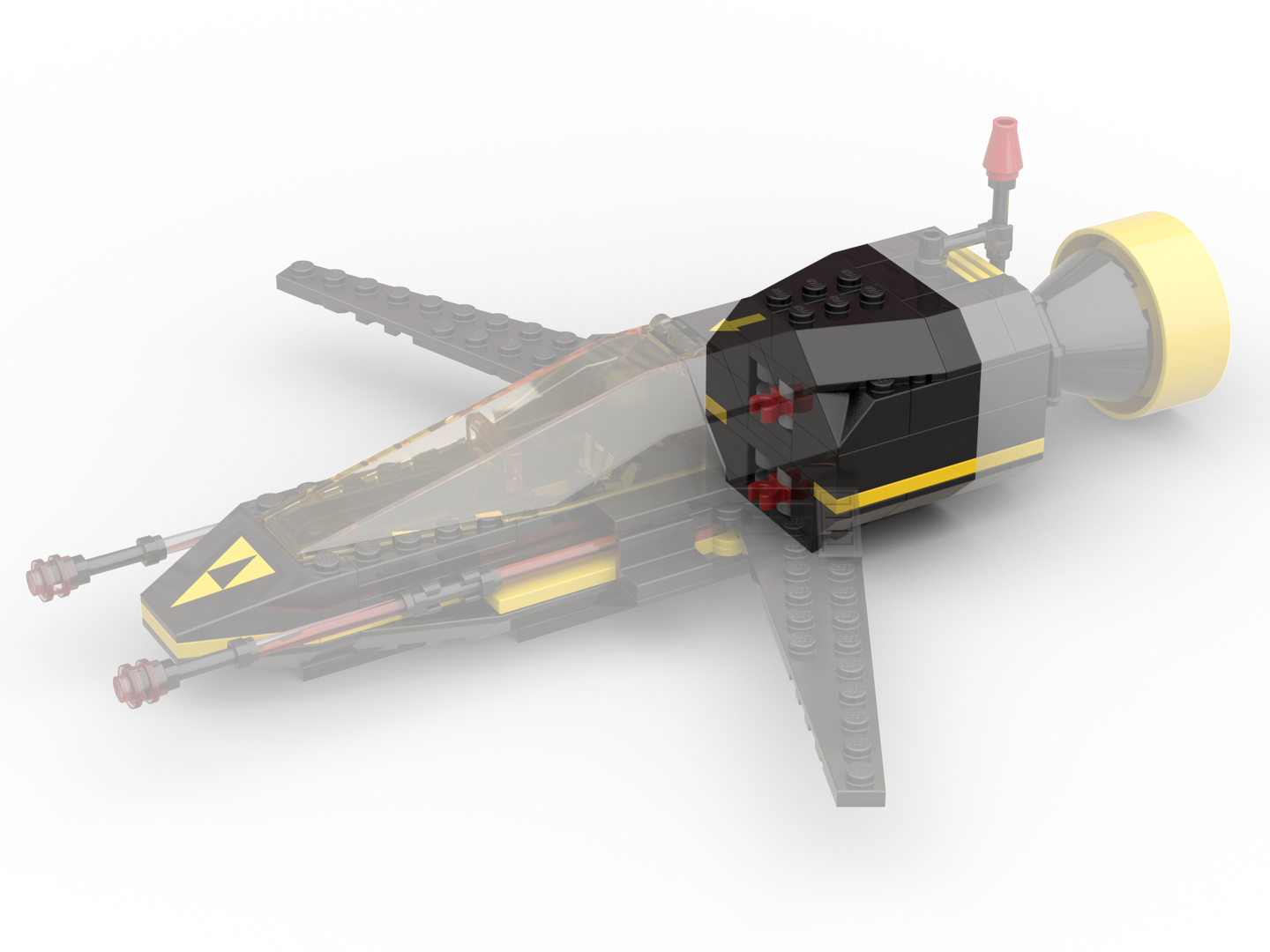 Blacktron Cruiser to Renegade Module Adapter