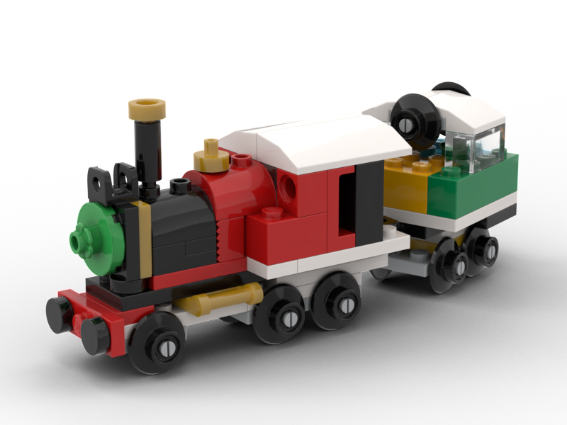 30584 - Winter Christmas Train (Long Type) (MOC-205067) - LEGO MOC ...