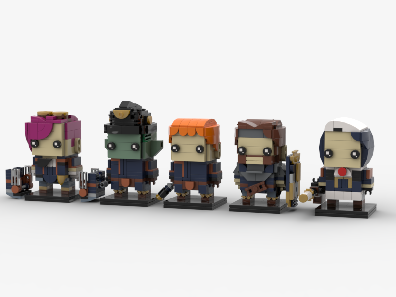 205082 Caitlyn's Strike Team Arcane BrickHeadz (MOC-205082) - LEGO MOC | MOC ...