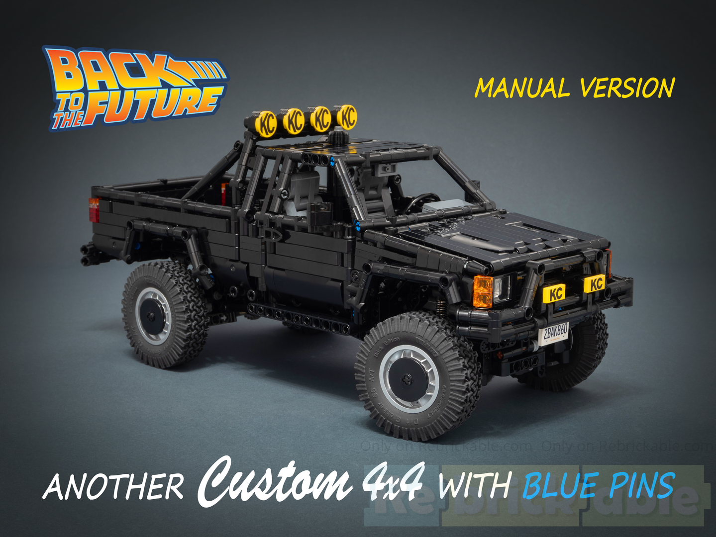 1985 Toyota 4x4 SR5 Xtracab Truck - Back to the Future - MANUAL EXTRA DETAILED Version with BLUE PINS