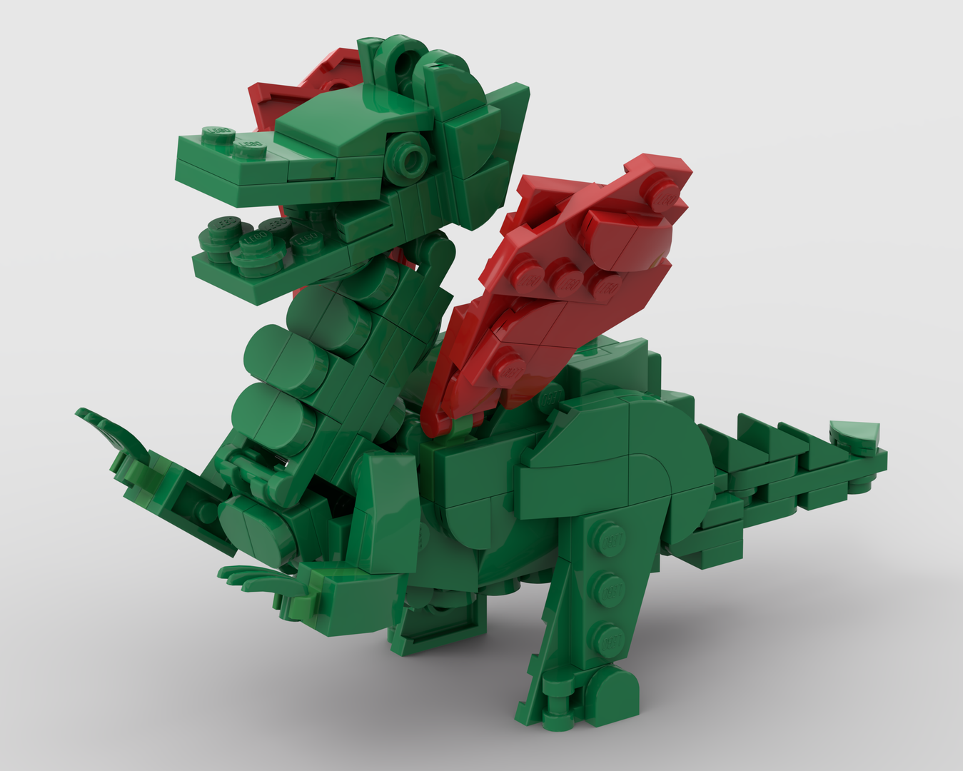 Small Classic Green Dragon - Castle Dragon Masters