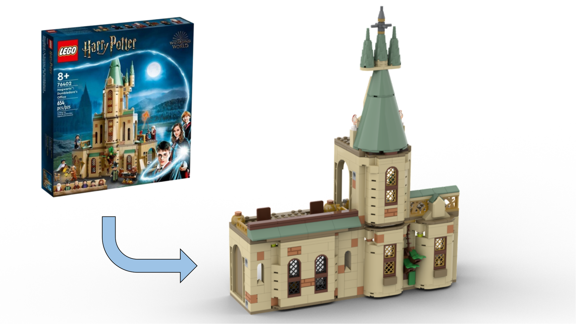 Lego 76402 Alternative "Professor Lupin's classroom" alternate build