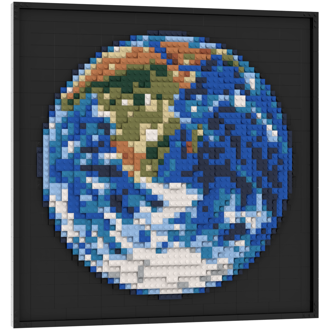 The Blue Marble mosaic