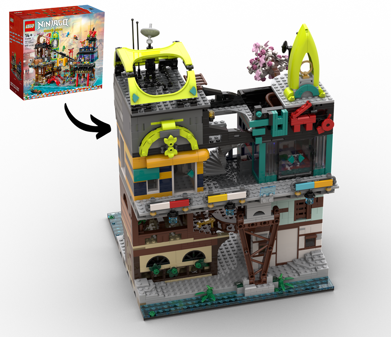 Ninjago City Elevator Part II - 71799 Ninjago City Markets Alt