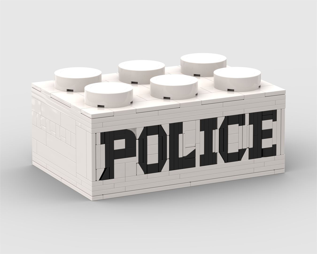Upscaled 2x3 police brick