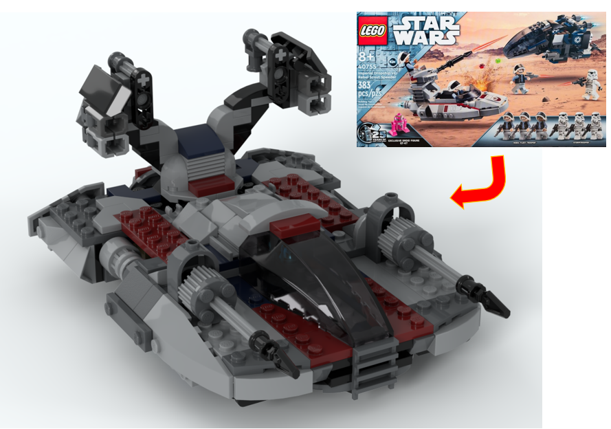 40755 AAC-1 Speeder tank - Alternate Build alternate build
