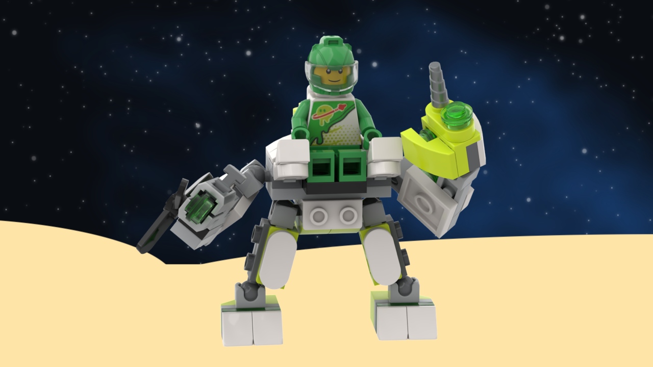 Classic Space (Futuron): Radioactive Waste Mech (Z-Blob 71487) alternate build