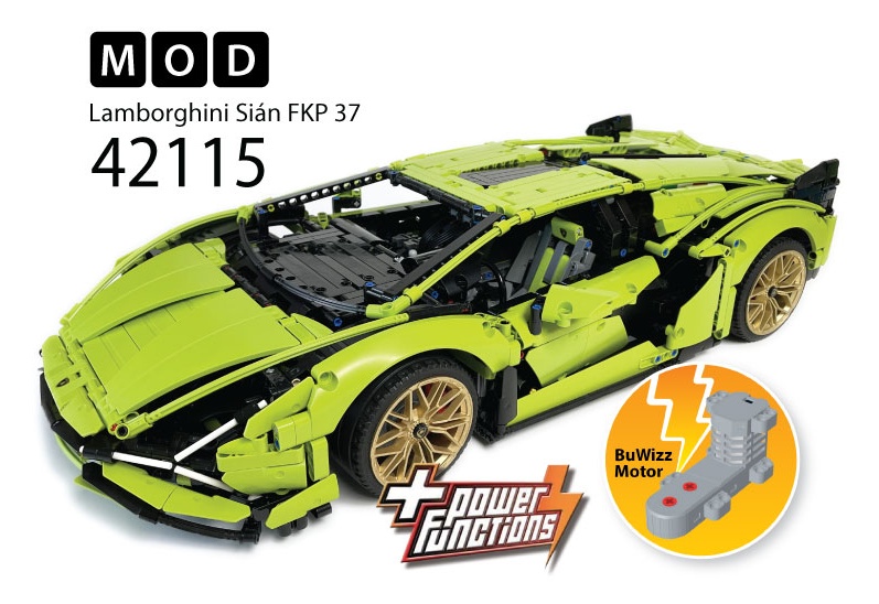 42115 Lamborghini Sián FKP 37 RC MOD for BuWizz Mortors