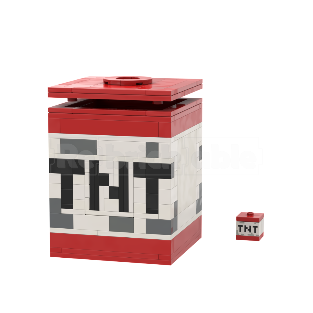 Minecraft TNT GBC Ball Bin - 10x10 box - Pencil Cup