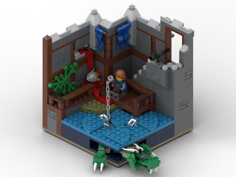 31120 - Diorama Taking the Dragon for a Swim