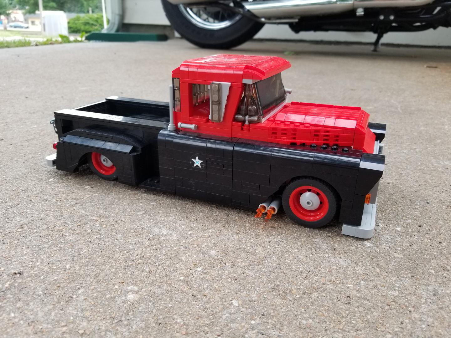 1957 Apache in Red/Black