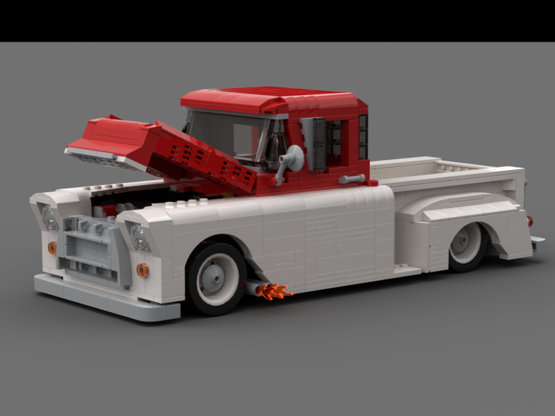 1957 Apache in Red/White