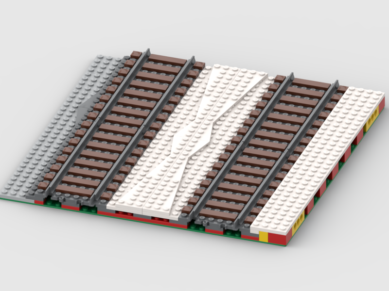 Winter Village Double Track MILS Plate
