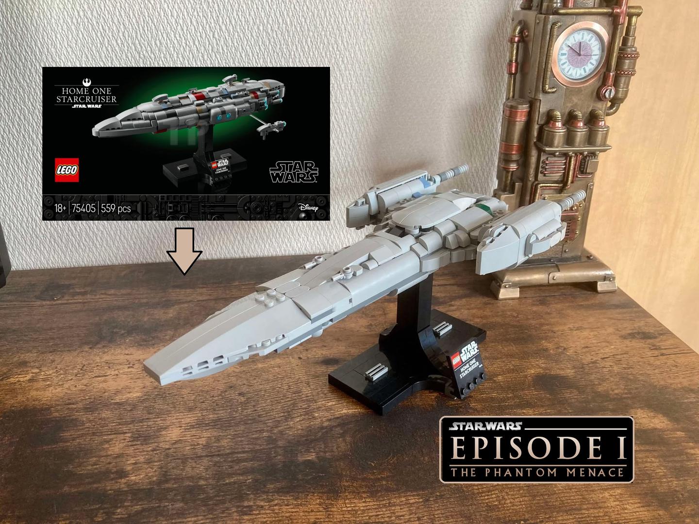 Episode 1 Nubian Royal Starship Midi-Scale alternate build