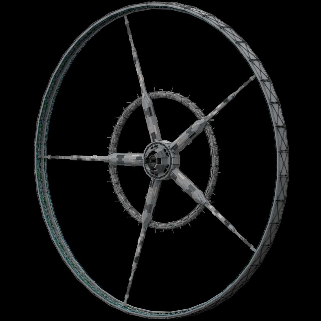 Giant Elysium space station from the movie Elysium with Matt Damon / Riesige Elysium Raumstation aus dem Film Elysium mit Matt Damon v1.1