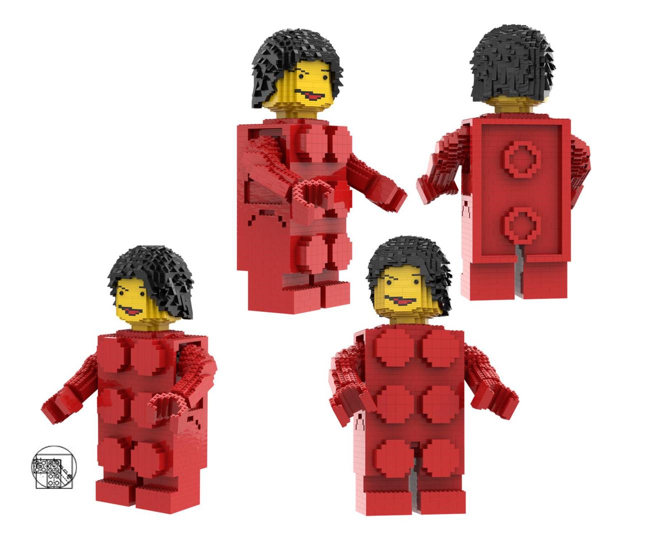 Maxi figure red brick costume