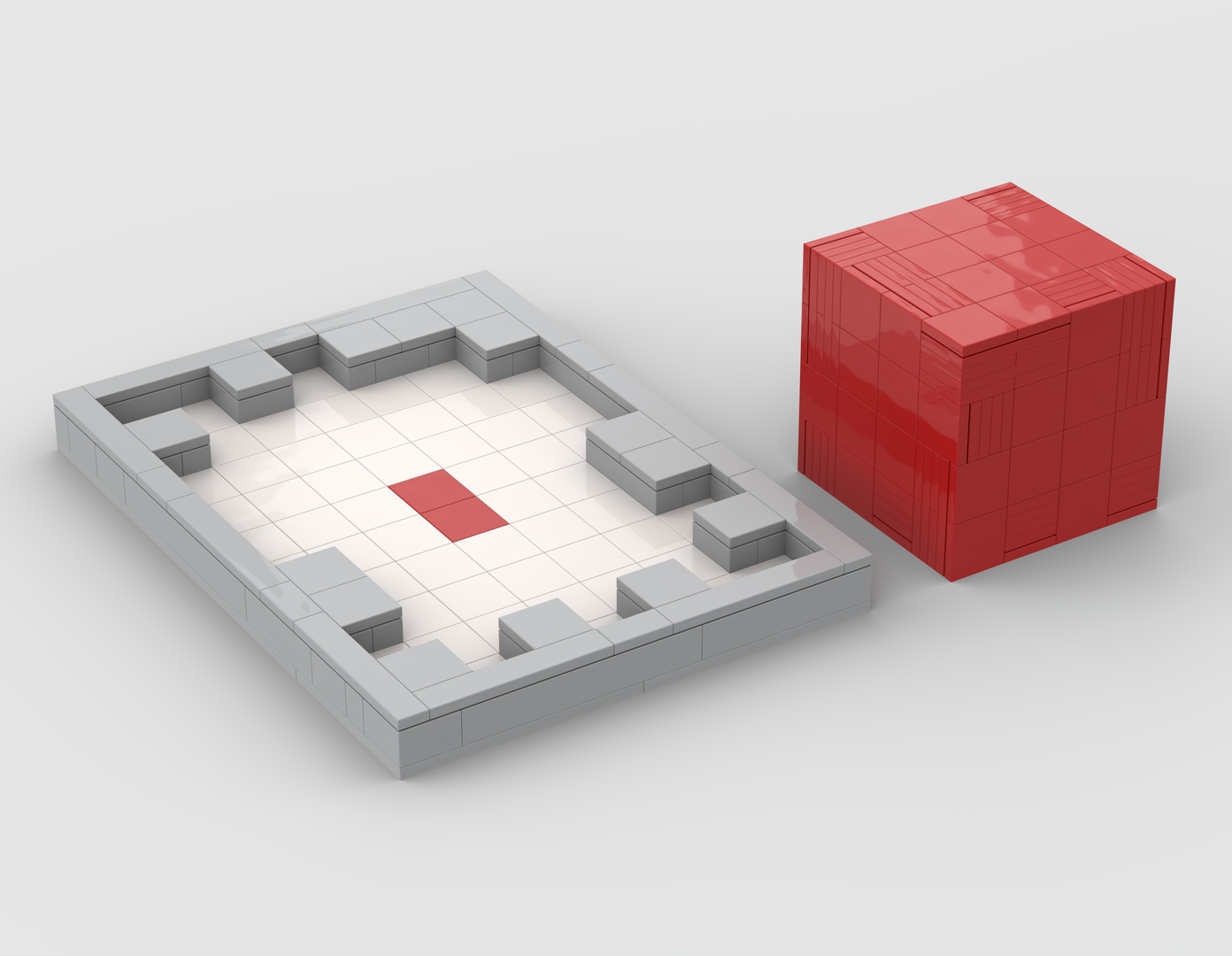 Cube Puzzle #1 - Red
