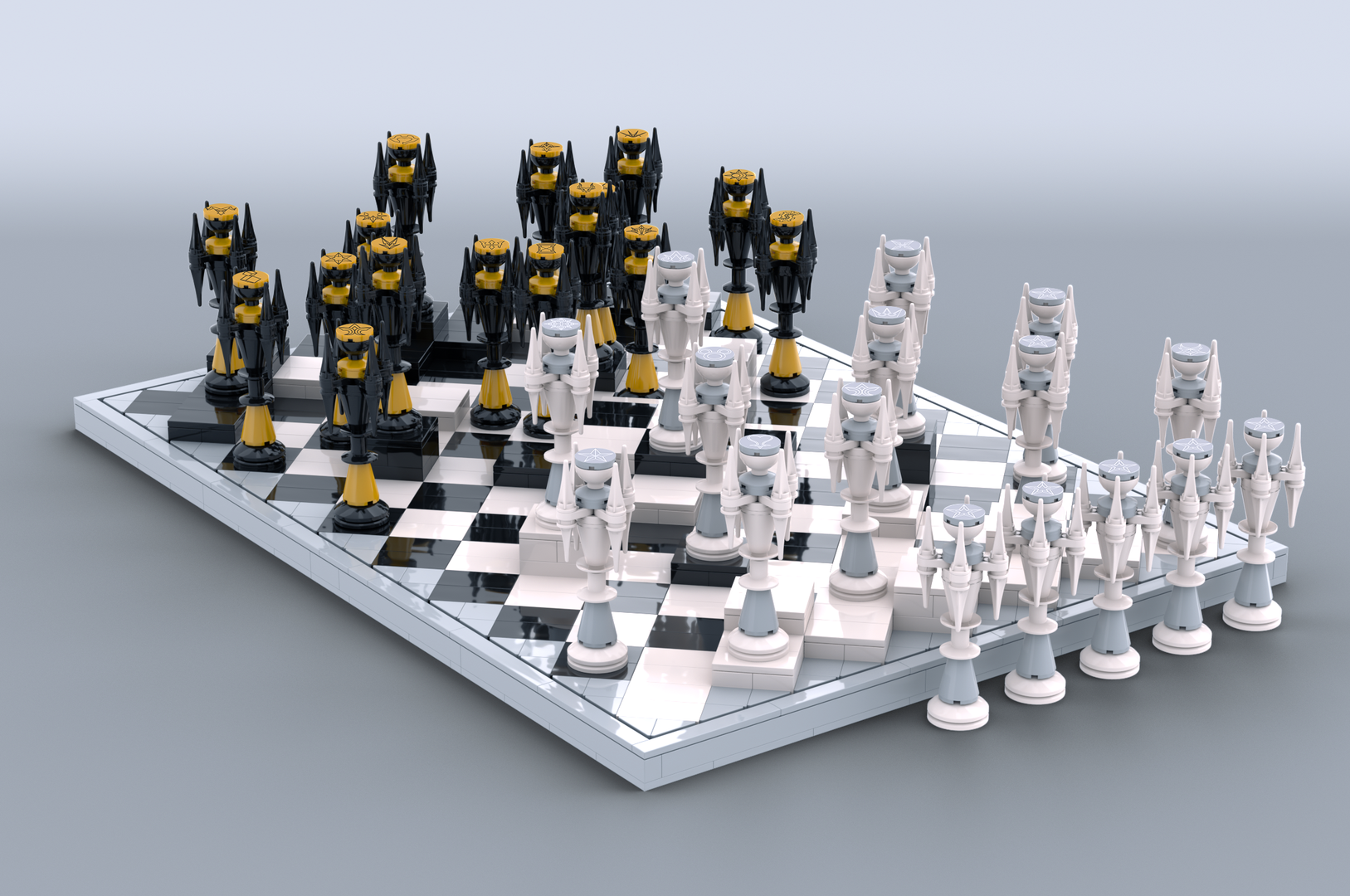 Kingdom Hearts Alba &amp; Ater Chess Set Big