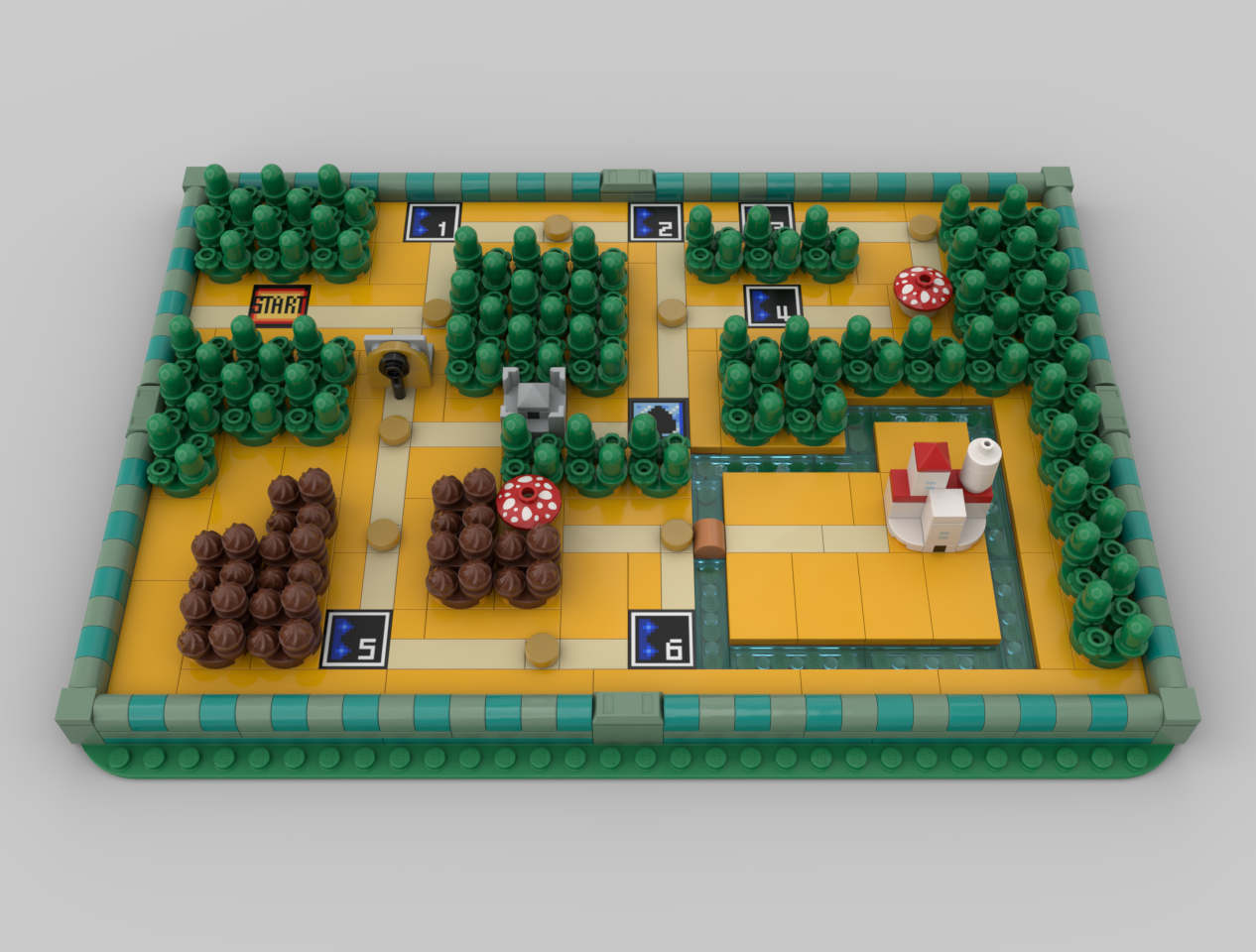 Super Mario Bros. 3 - World 1 "Grasslands " Map