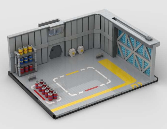 Star Trek Enterprise D Shuttlebay 2 - part 1