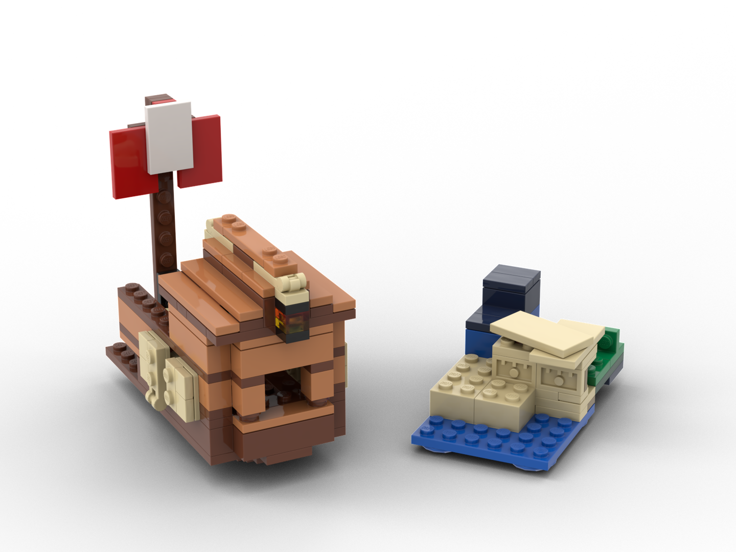 21259-1 Alt, Merchant's Ship & Island alternate build