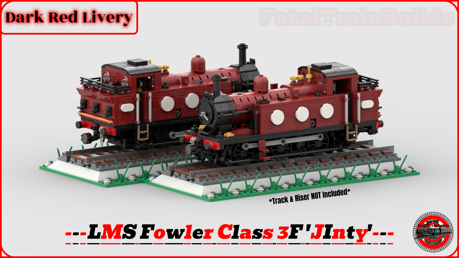 (Dark Red) LMS Fowler Class 3F 'Jinty' (8w)