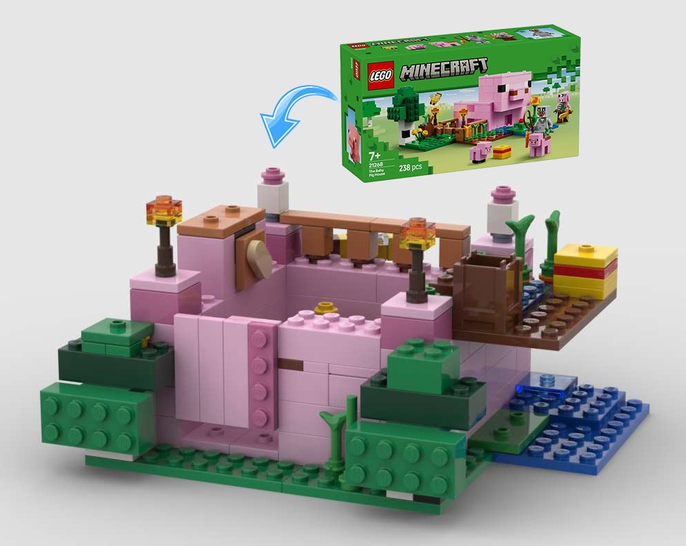 Minecraft Cherry House 21268 Alternative alternate build