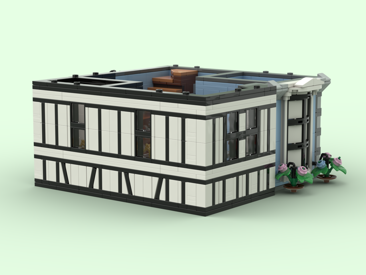 Tudor Corner Timber Floor Furnished