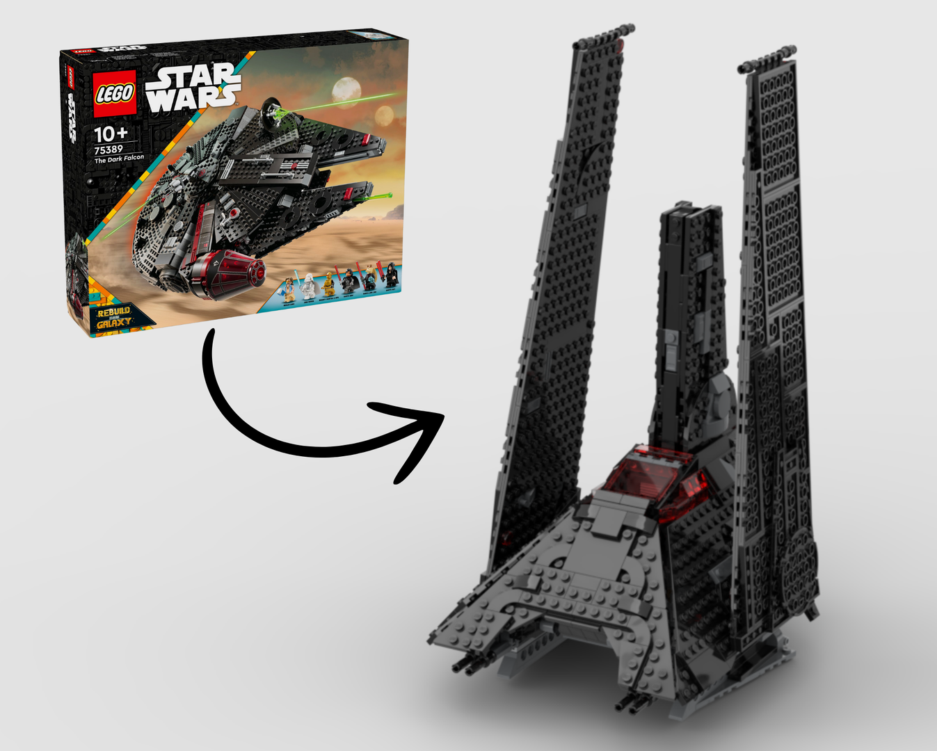 Krennic's Shuttle (75389 Dark Falcon Alternative) alternate build