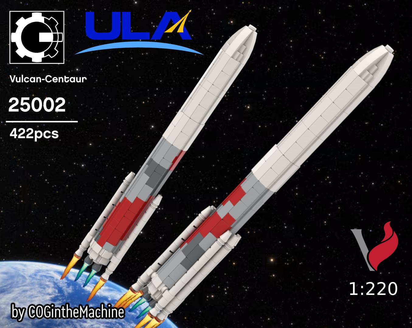 ULA Vulcan-Centaur rocket 1:220 scale