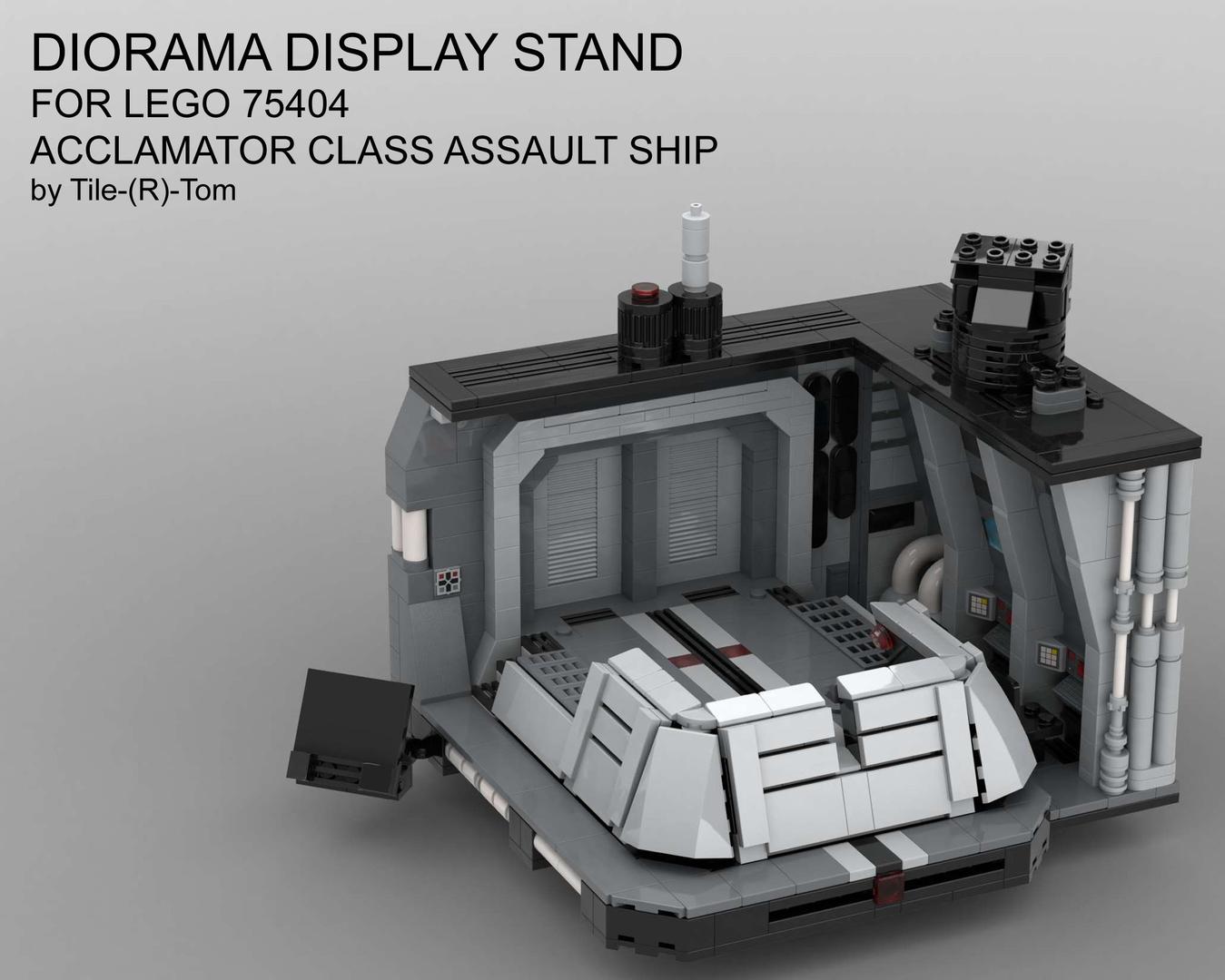 Diorama Display Stand for 75404 Acclamator Class Assault Ship